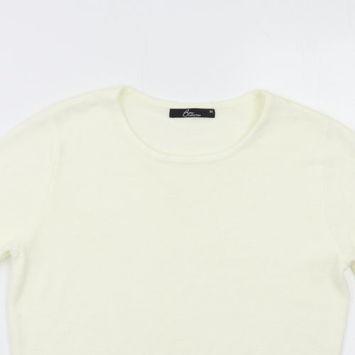 BM Womens Ivory   Pullover Jumper Size S