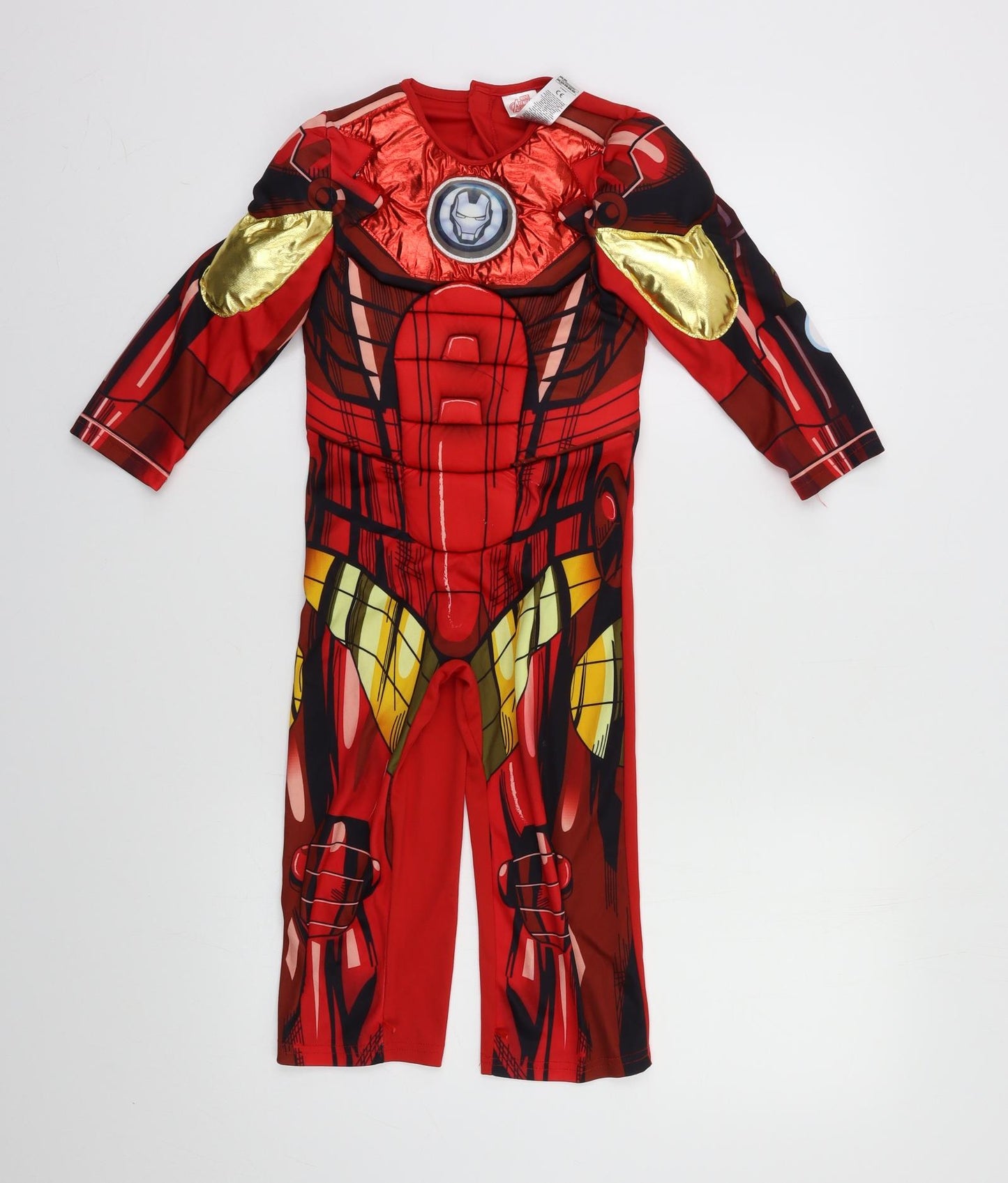 Marvel Boys Red    Bodysuit Size 3-4 Years  - Fancy Dress
