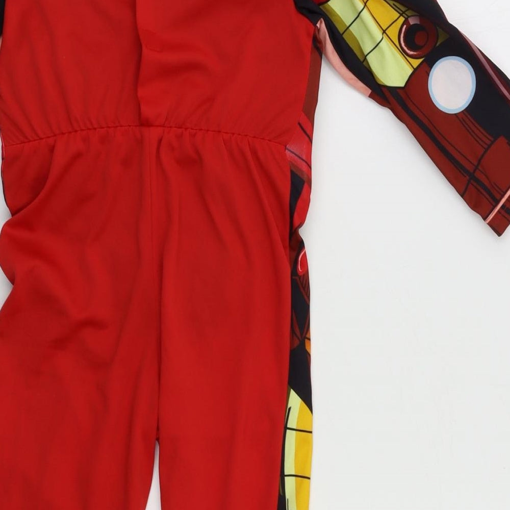 Marvel Boys Red    Bodysuit Size 3-4 Years  - Fancy Dress