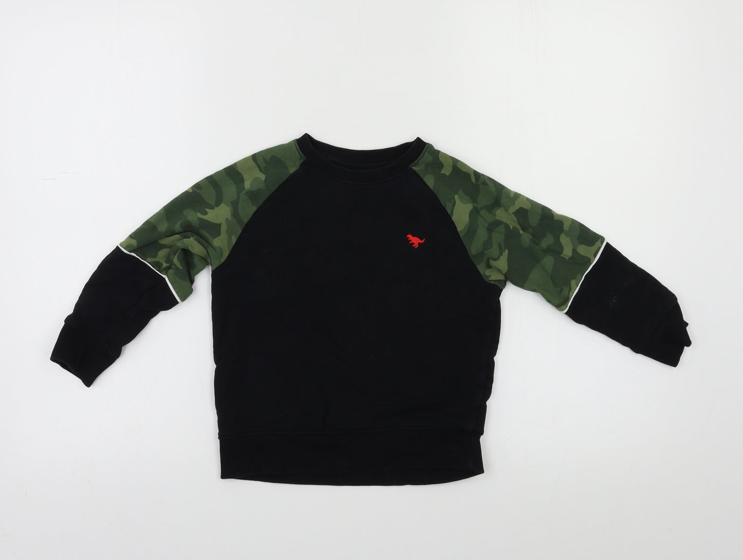 NEXT Boys Black Camouflage  Pullover Sweatshirt Size 4-5 Years