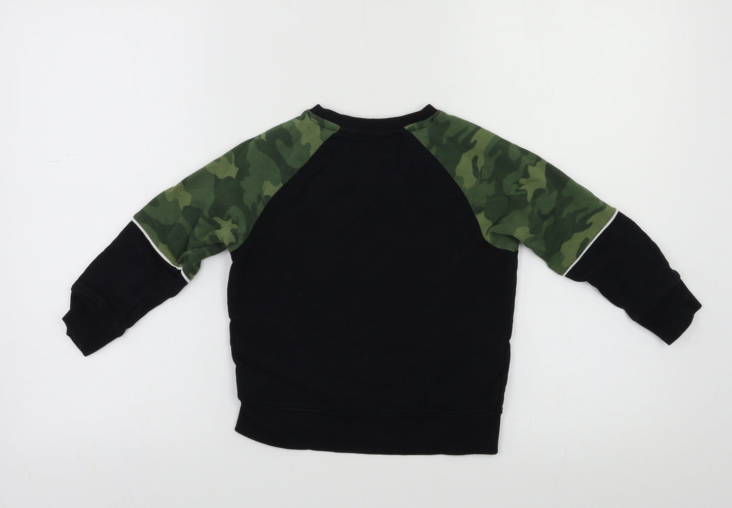 NEXT Boys Black Camouflage  Pullover Sweatshirt Size 4-5 Years