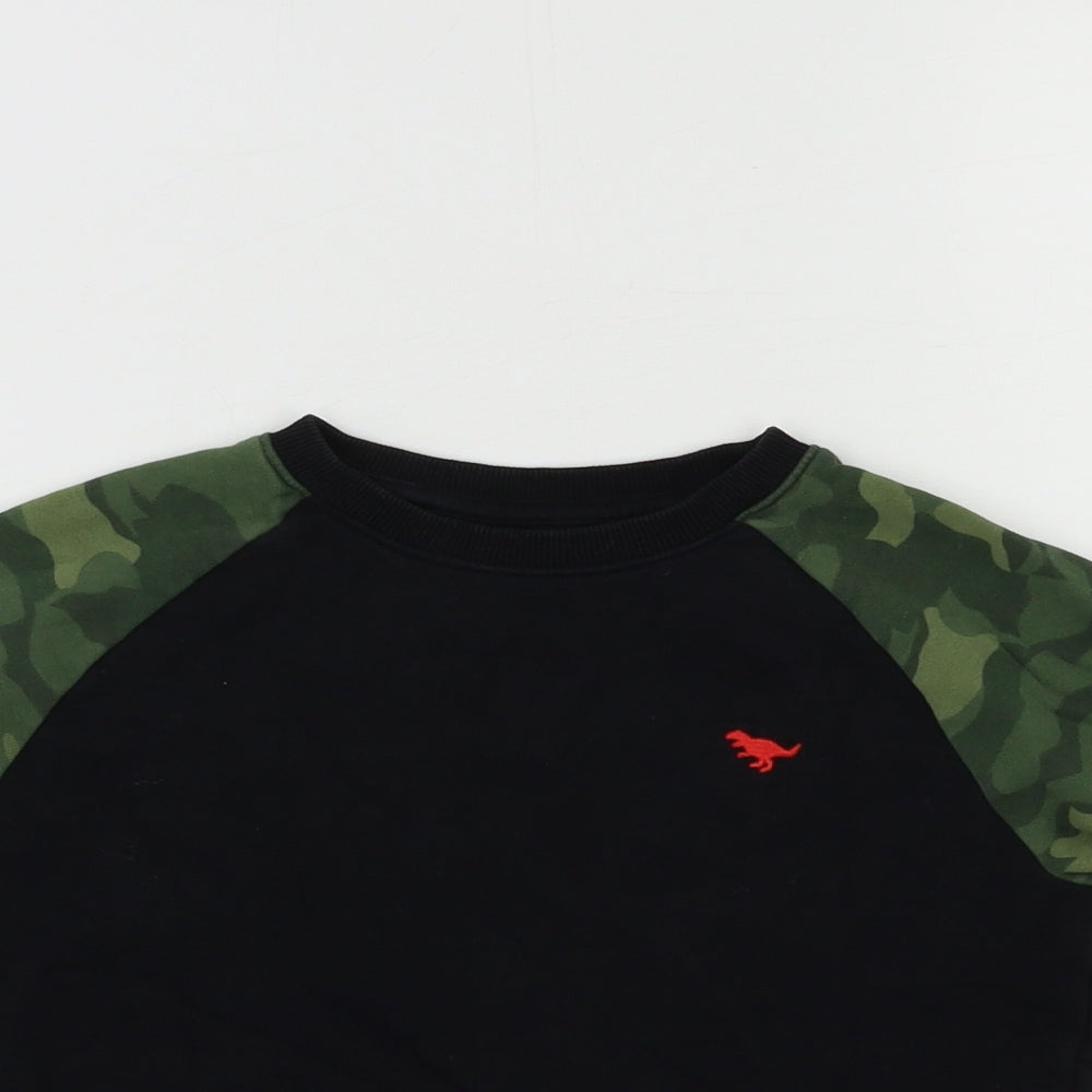 NEXT Boys Black Camouflage  Pullover Sweatshirt Size 4-5 Years