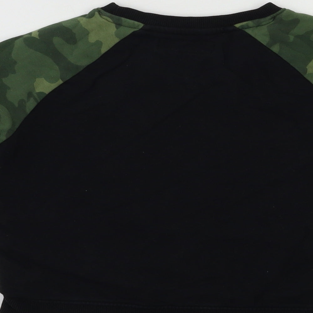 NEXT Boys Black Camouflage  Pullover Sweatshirt Size 4-5 Years