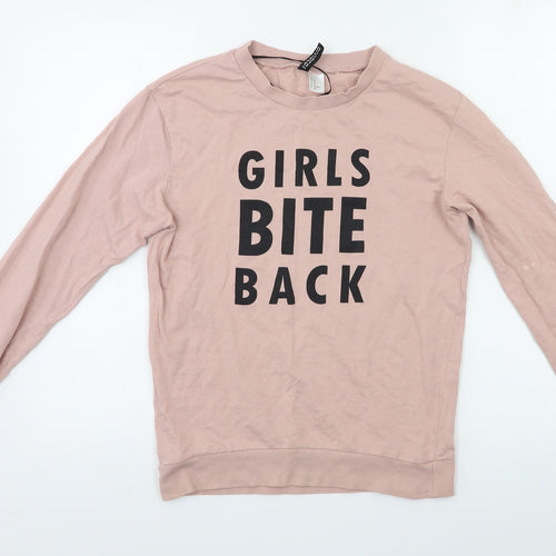 H&M Womens Pink   Basic T-Shirt Size XS