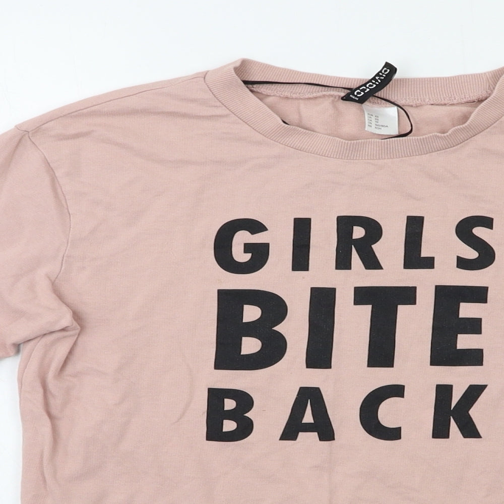H&M Womens Pink   Basic T-Shirt Size XS
