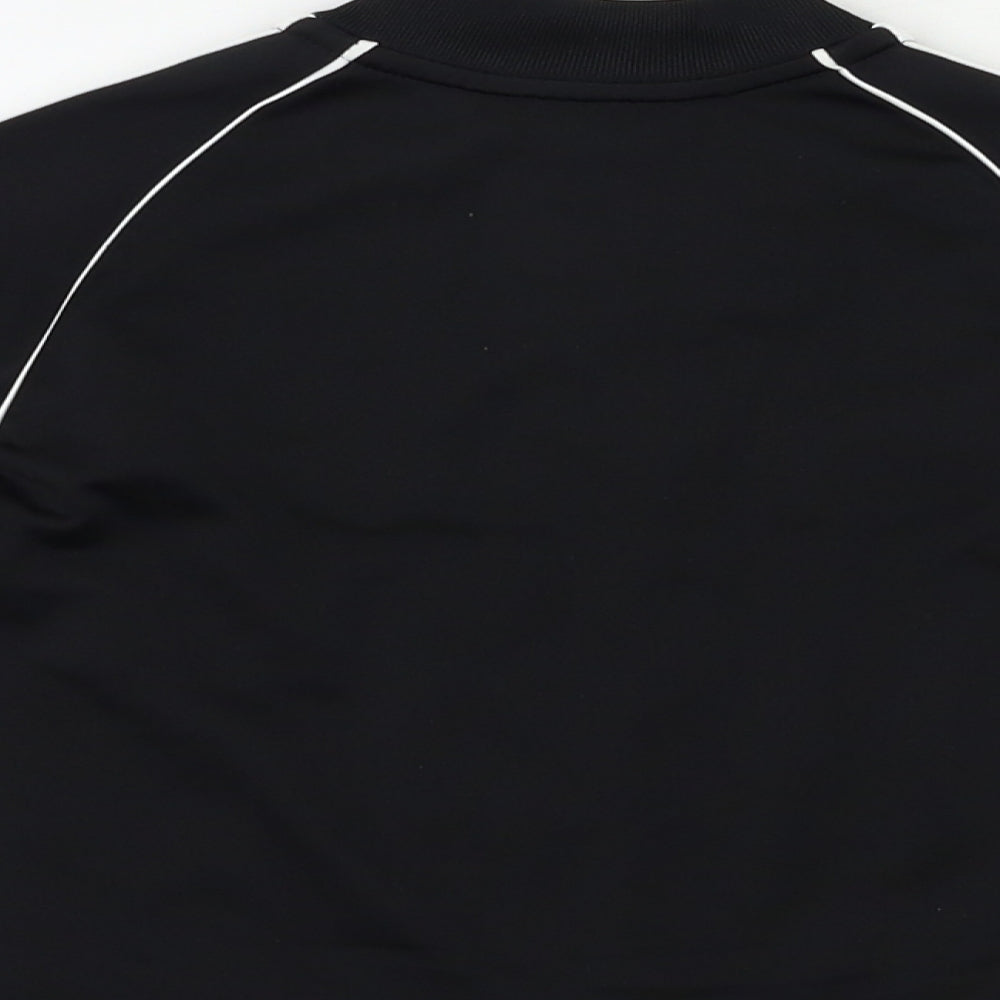 adidas Boys Black   Full Zip Sweatshirt Size 3 Years