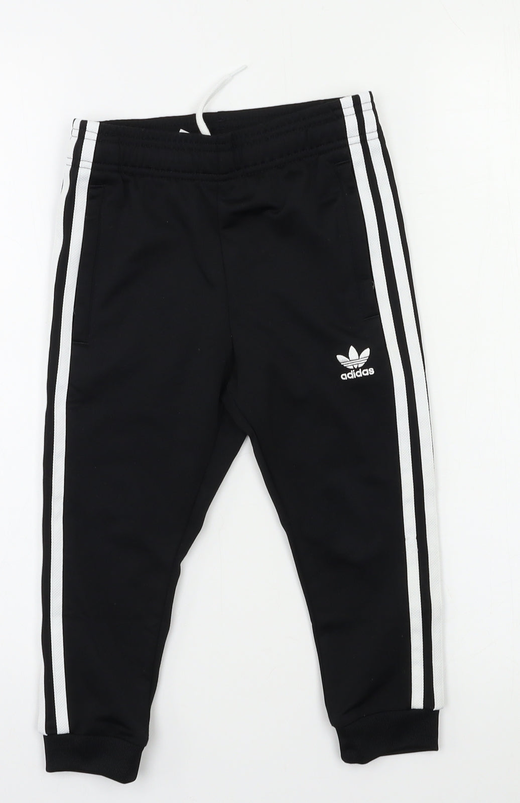 adidas Boys Black   Jogger Trousers Size 3-4 Years