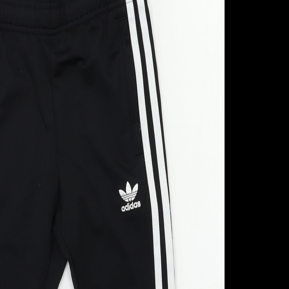 adidas Boys Black   Jogger Trousers Size 3-4 Years