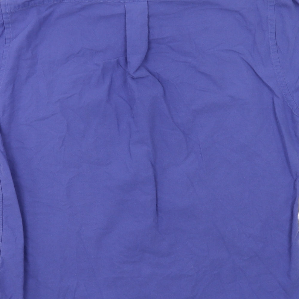 Grant Thomas Mens Blue    Button-Up Size 15.5