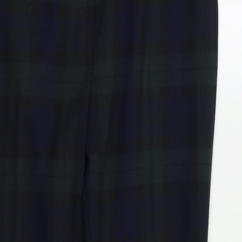 Red Herring Womens Green Check  Trousers  Size 16 L29 in