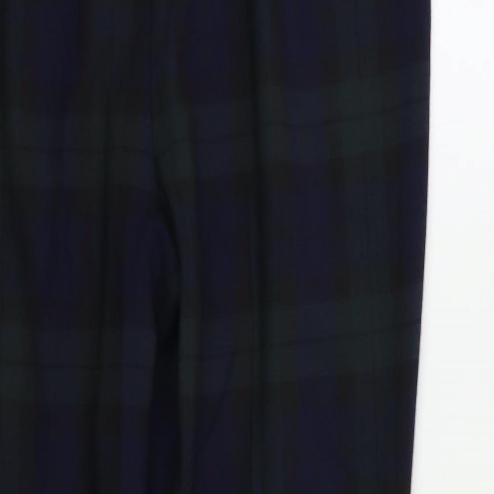 Red Herring Womens Green Check  Trousers  Size 16 L29 in