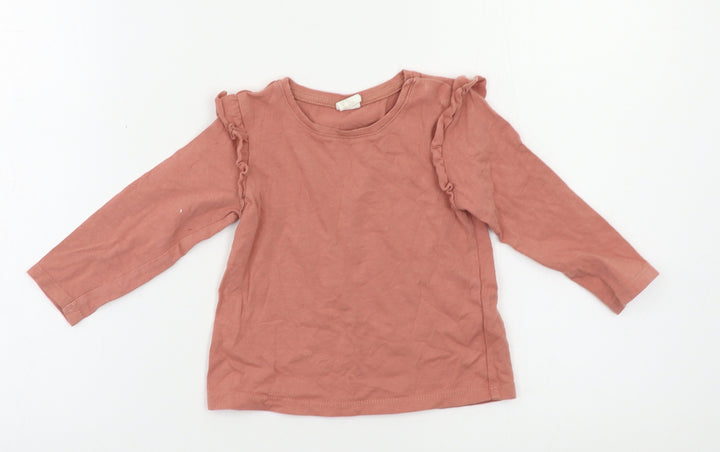 H&M Baby Pink Basic T-Shirt Size 12 Months