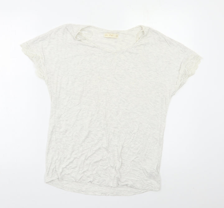 F&F Womens Grey   Top Pyjama Top Size 8