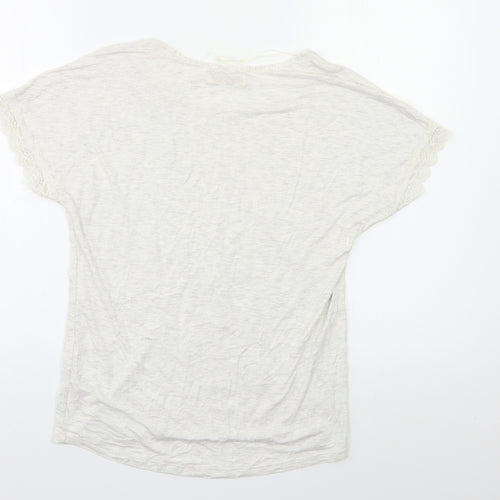 F&F Womens Grey   Top Pyjama Top Size 8