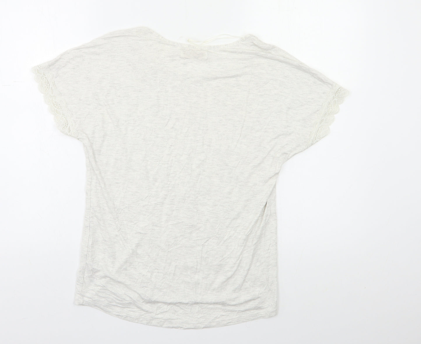 F&F Womens Grey   Top Pyjama Top Size 8