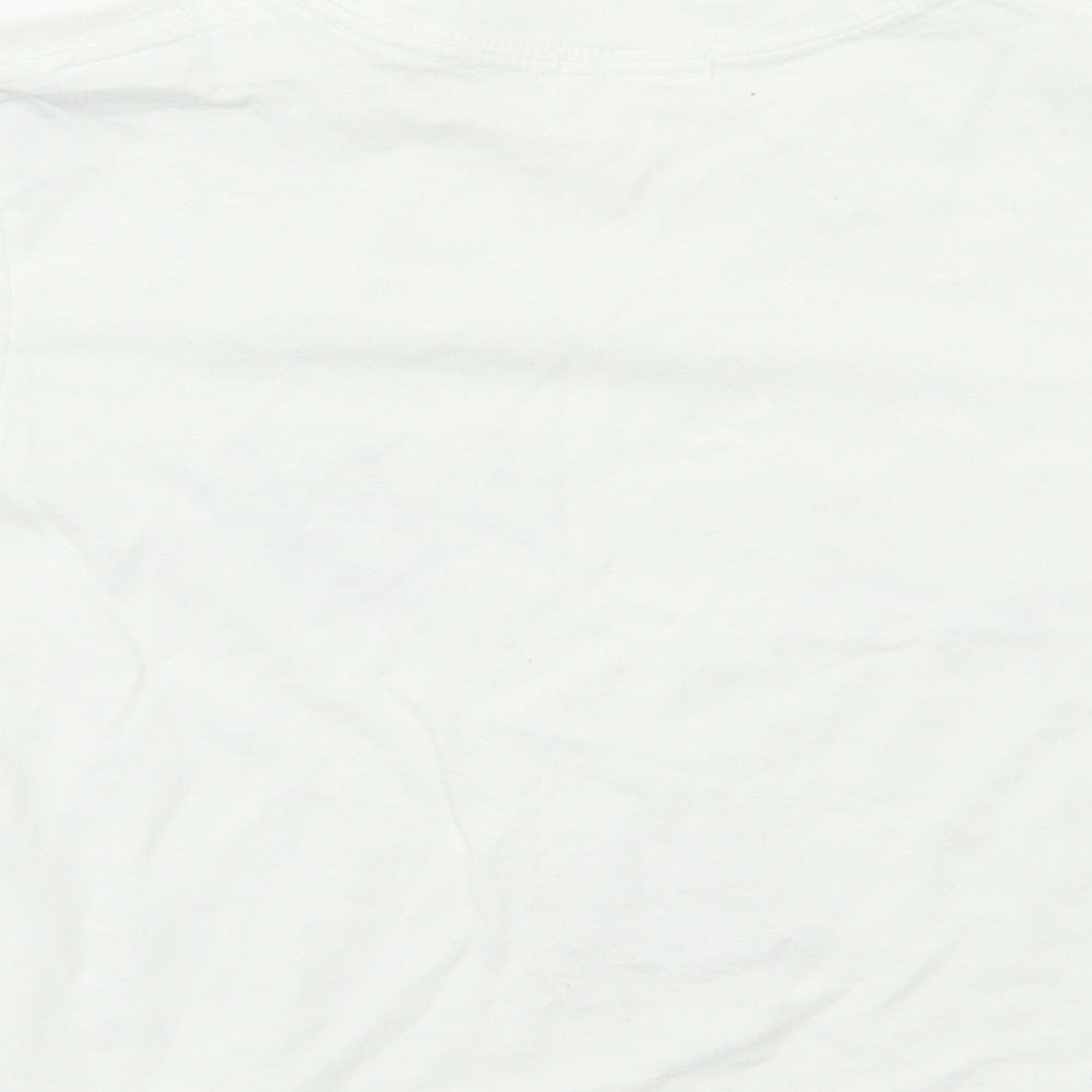 Lipsy Girls White   Cropped T-Shirt Size 10 Years