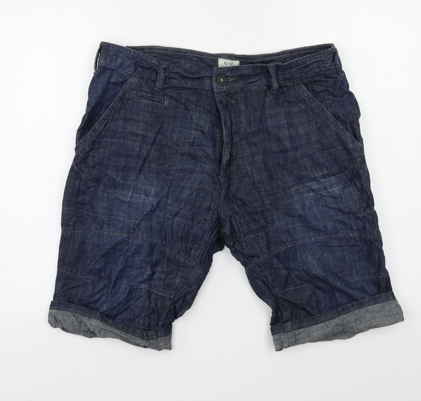 ACW 85 Mens Blue  Denim Cargo Shorts Size 32