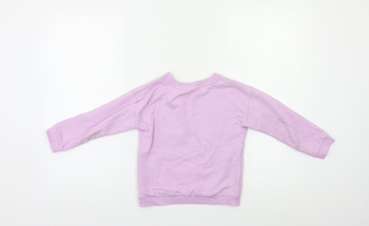 Disney Girls Purple   Pullover Sweatshirt Size 5 Years
