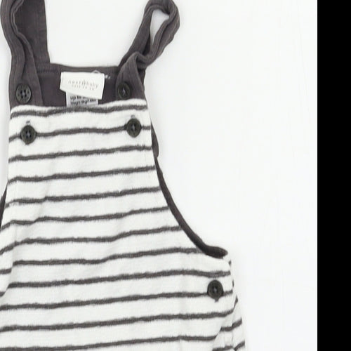NEXT Baby White Striped  Romper One-Piece Size 0-3 Months