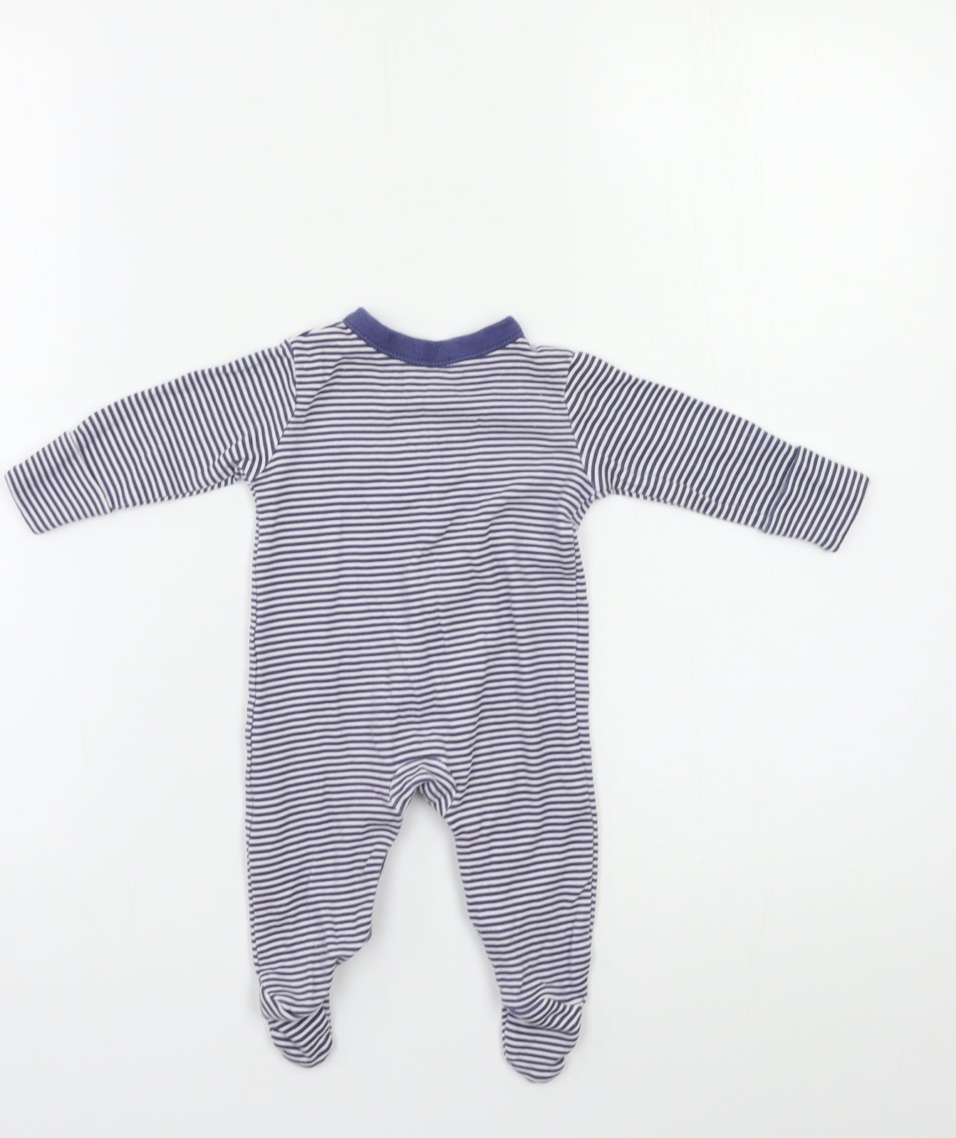 George Baby Blue Spotted  Babygrow One-Piece Size 0-3 Months