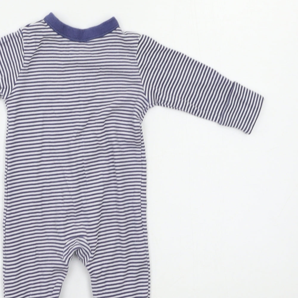 George Baby Blue Spotted  Babygrow One-Piece Size 0-3 Months