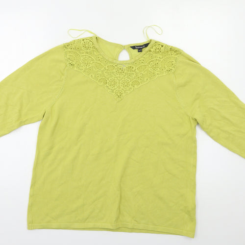 Bonmarché Womens Green   Pullover Jumper Size 18