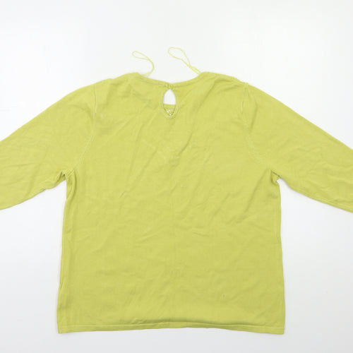 Bonmarché Womens Green   Pullover Jumper Size 18