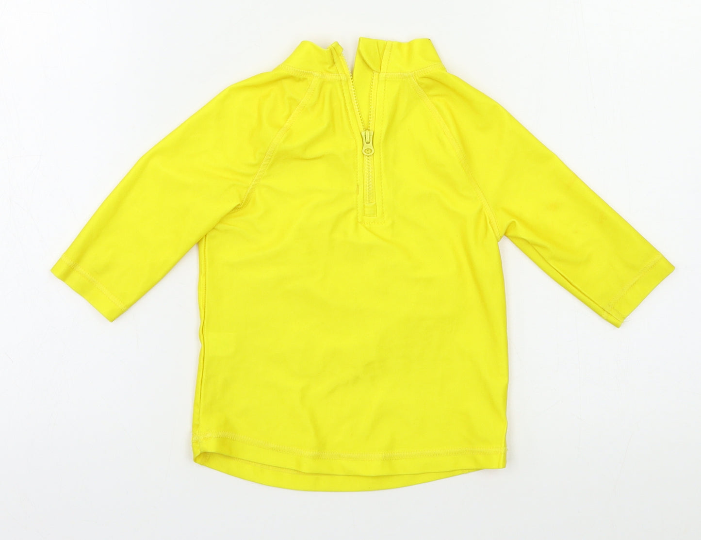 Preworn Boys Yellow   Basic T-Shirt Size 2-3 Years