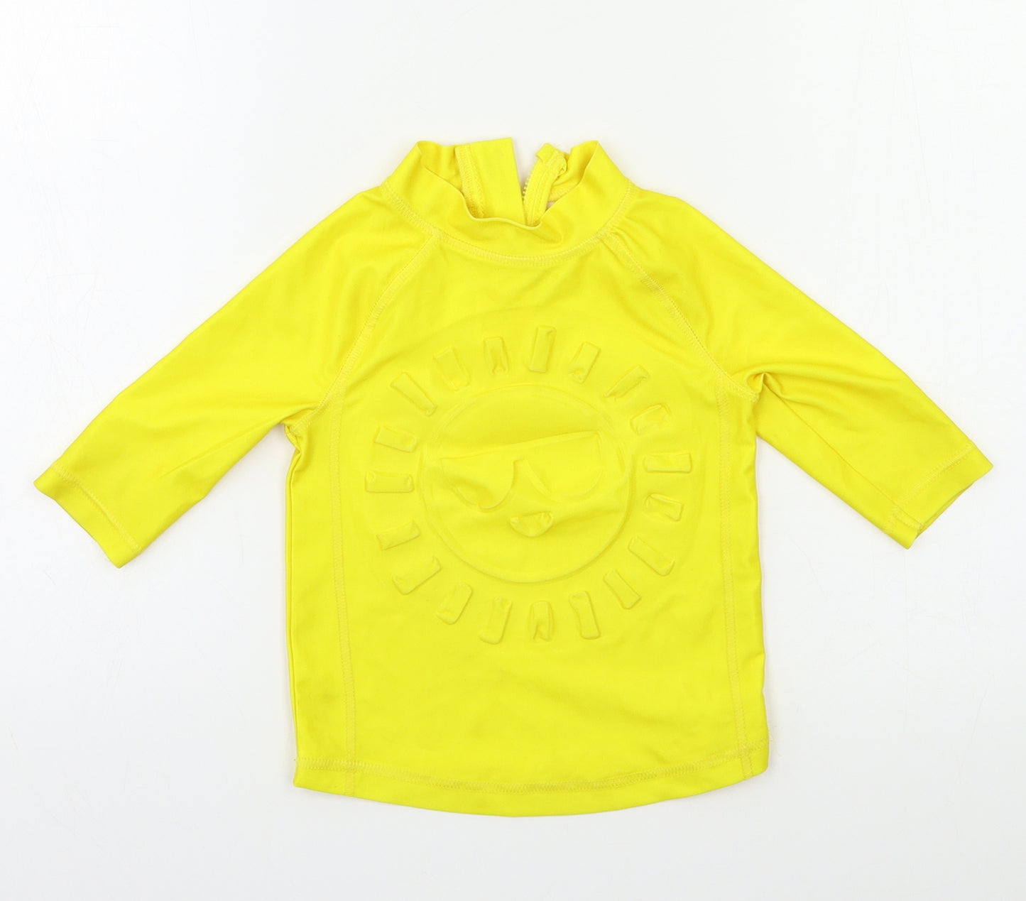 Preworn Boys Yellow   Basic T-Shirt Size 2-3 Years