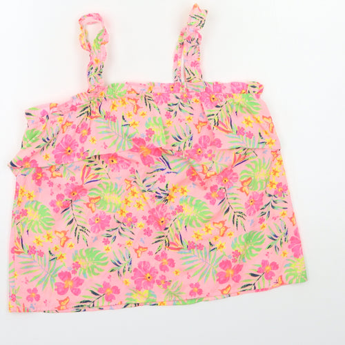 Primark Girls Pink Floral  Basic Blouse Size 11 Years