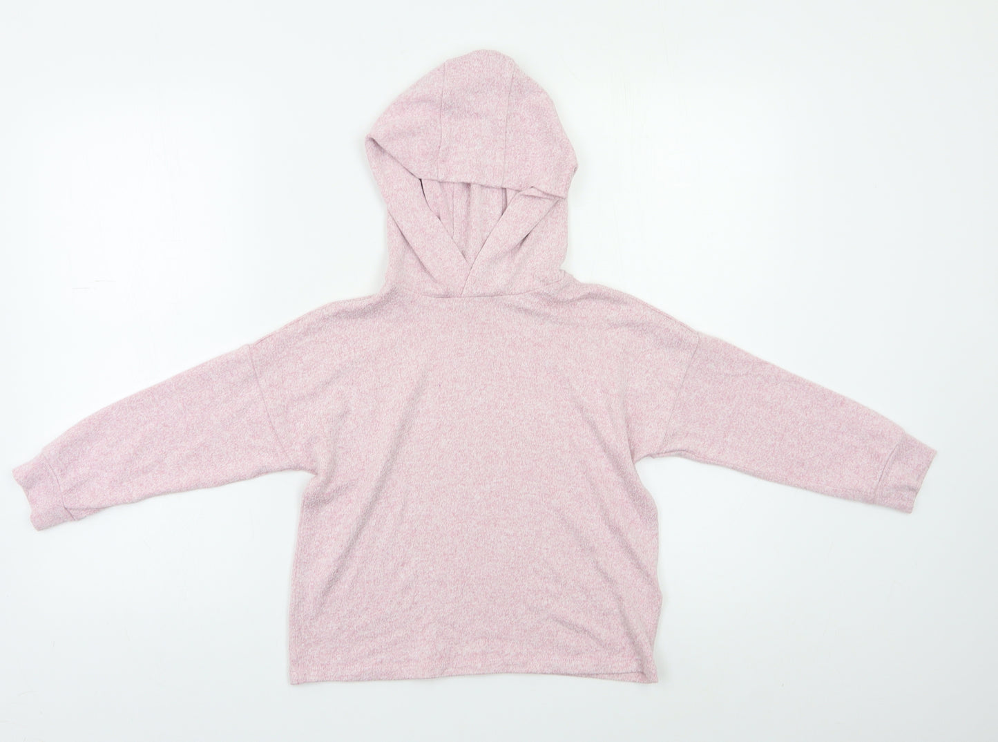 M&S Girls Pink   Pullover Hoodie Size 7-8 Years