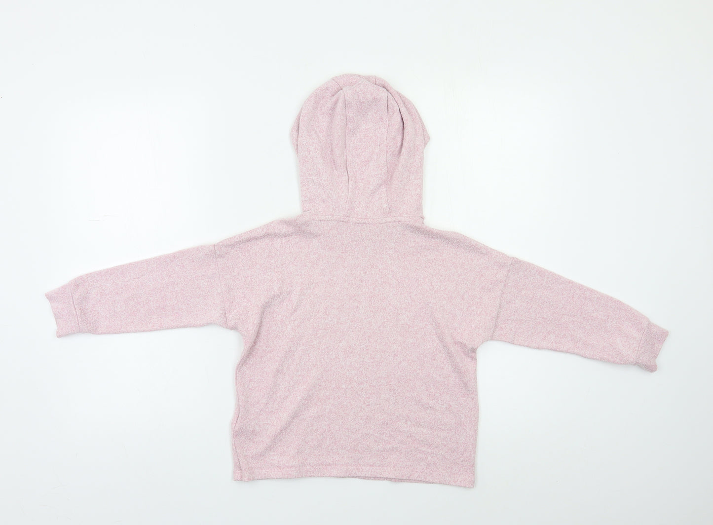 M&S Girls Pink   Pullover Hoodie Size 7-8 Years