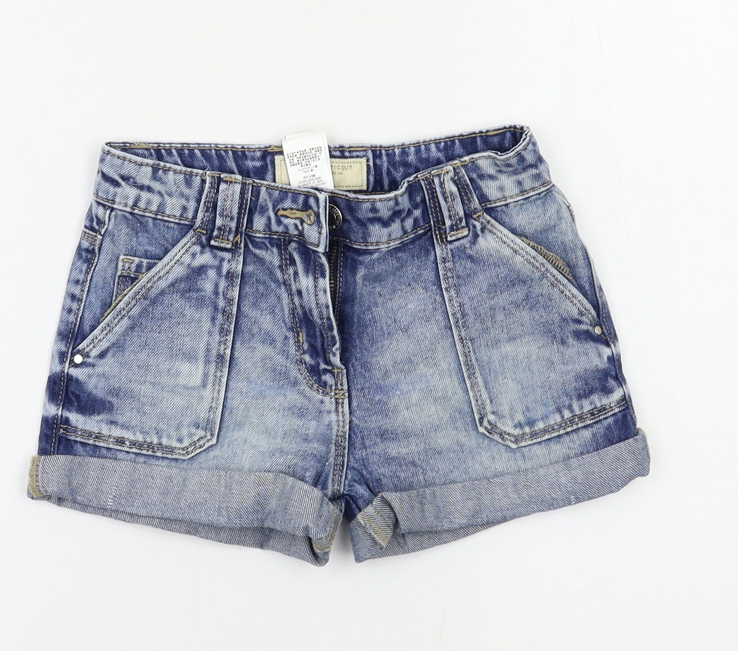 NEXT Girls Blue  Denim Hot Pants Shorts Size 7 Years