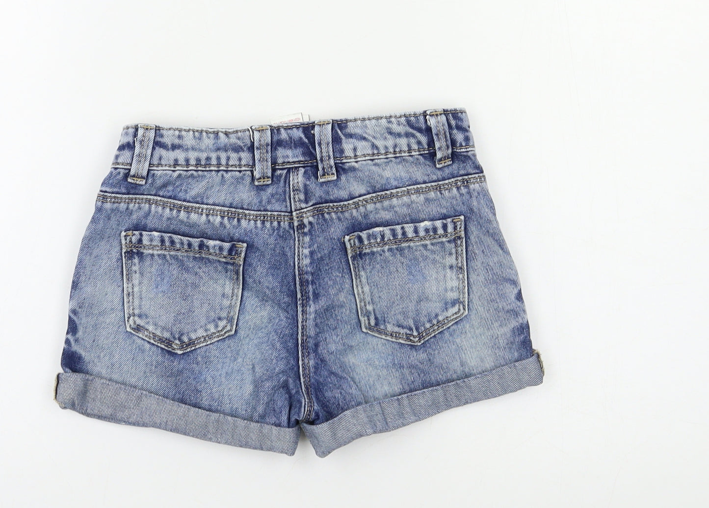 NEXT Girls Blue  Denim Hot Pants Shorts Size 7 Years