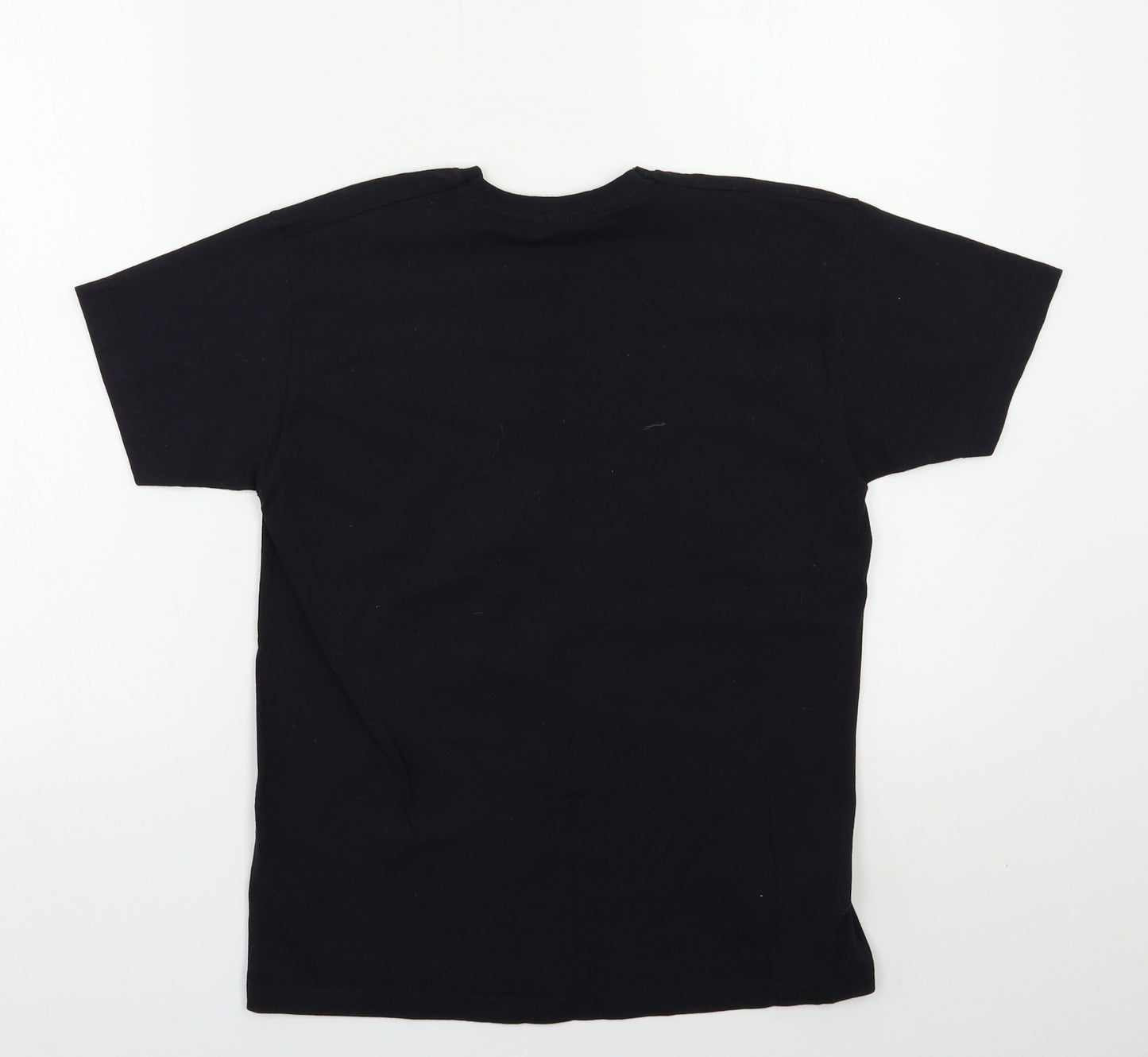 Preworn Girls Black   Basic T-Shirt Size 11 Years