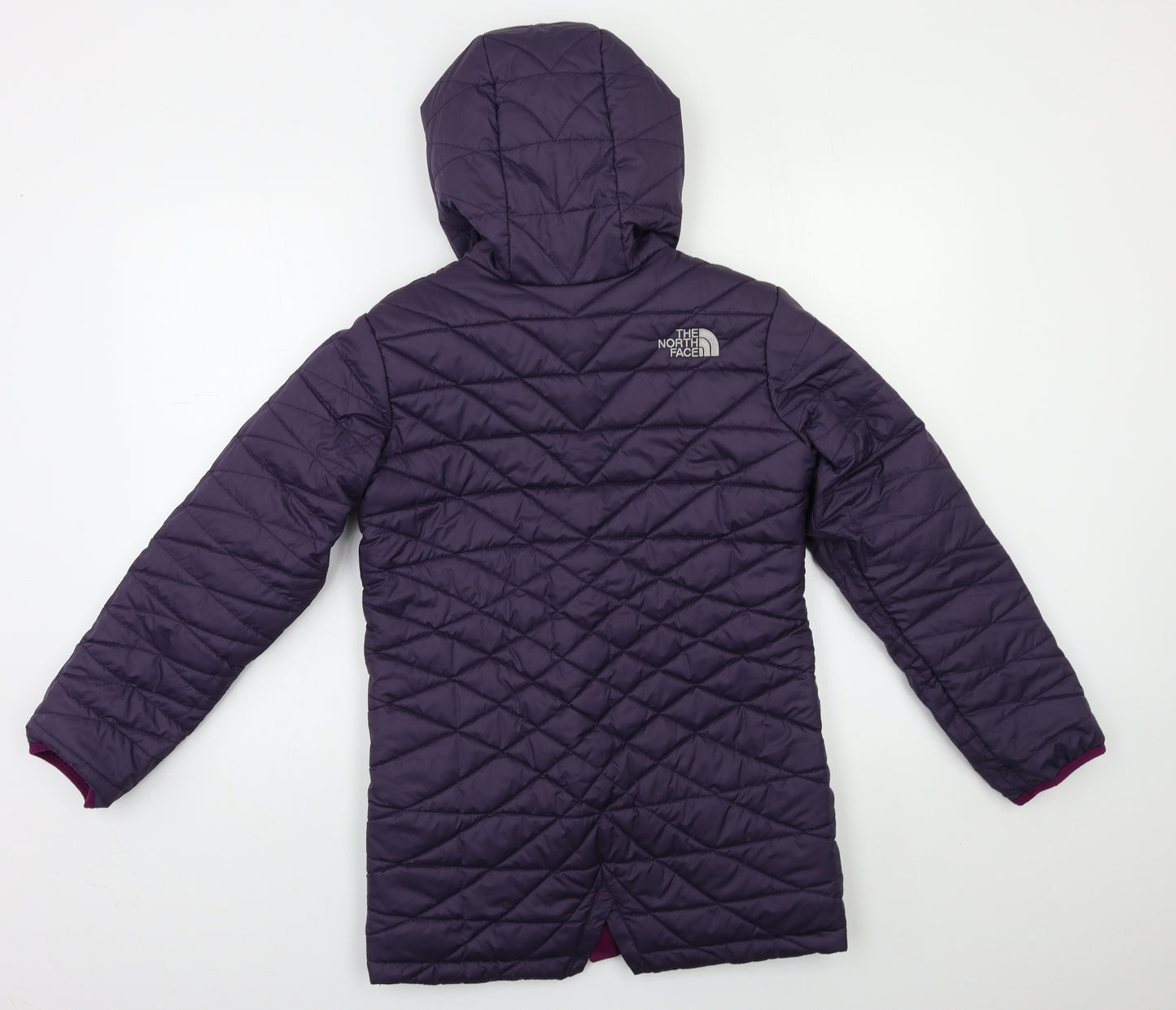 The North Face Girls Purple   Puffer Jacket Jacket Size 12 Years  - Reversible