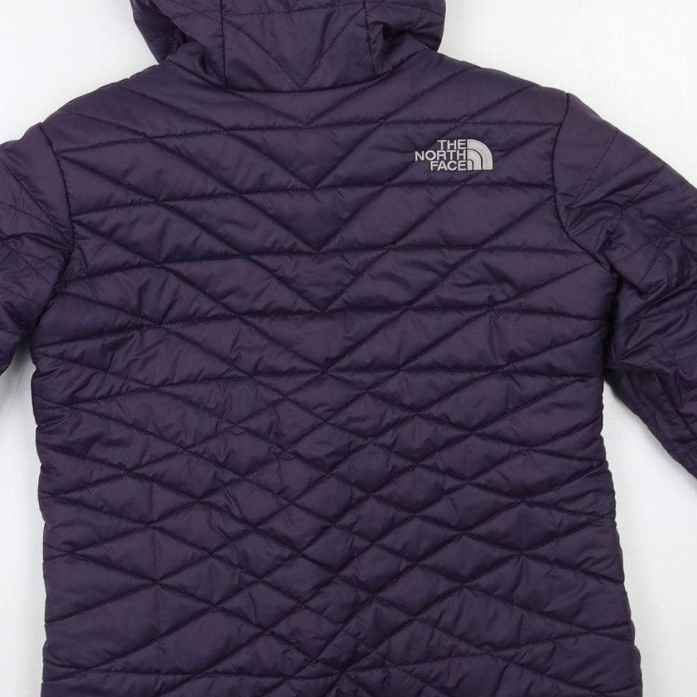 The North Face Girls Purple   Puffer Jacket Jacket Size 12 Years  - Reversible