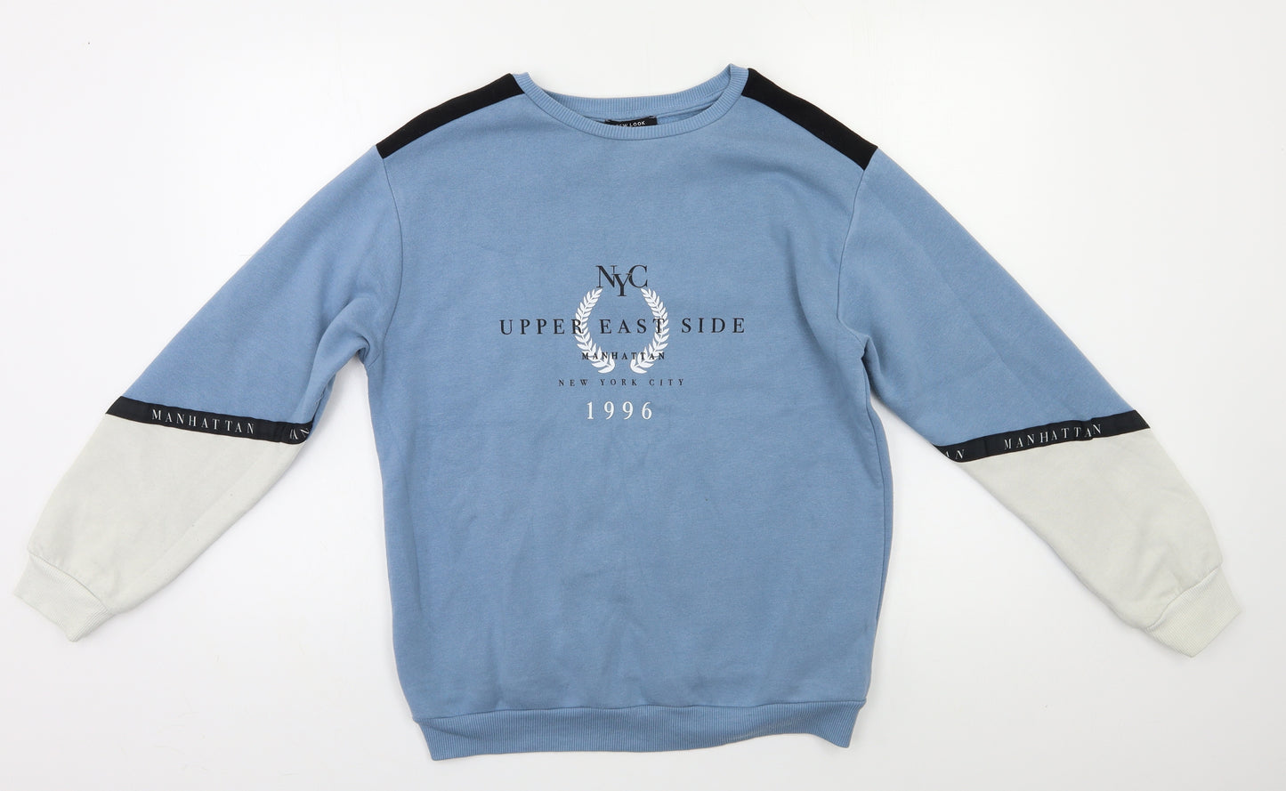 New Look Boys Blue   Pullover Sweatshirt Size 12 Years