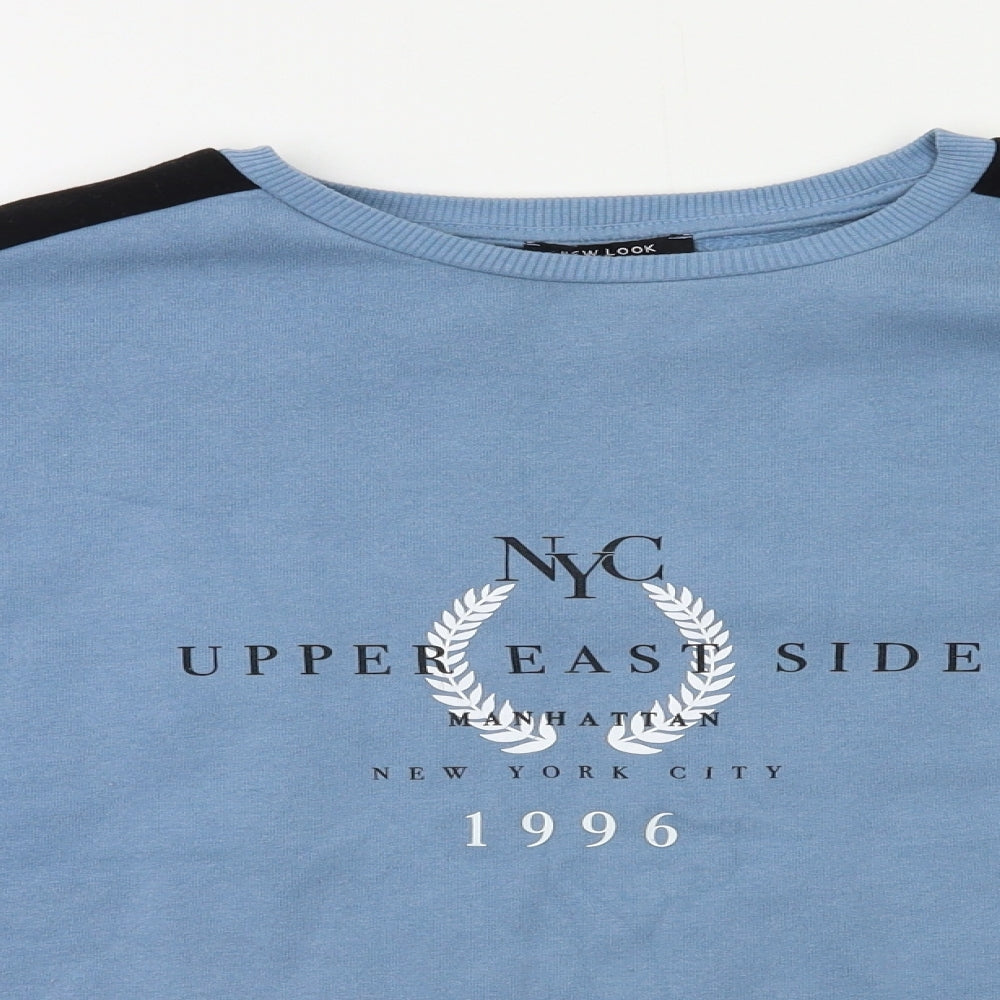 New Look Boys Blue   Pullover Sweatshirt Size 12 Years