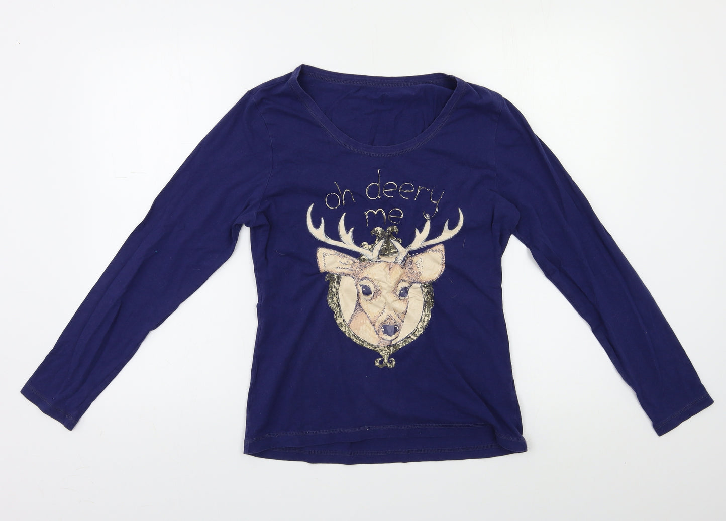 George Womens Blue   Top Pyjama Top Size 8
