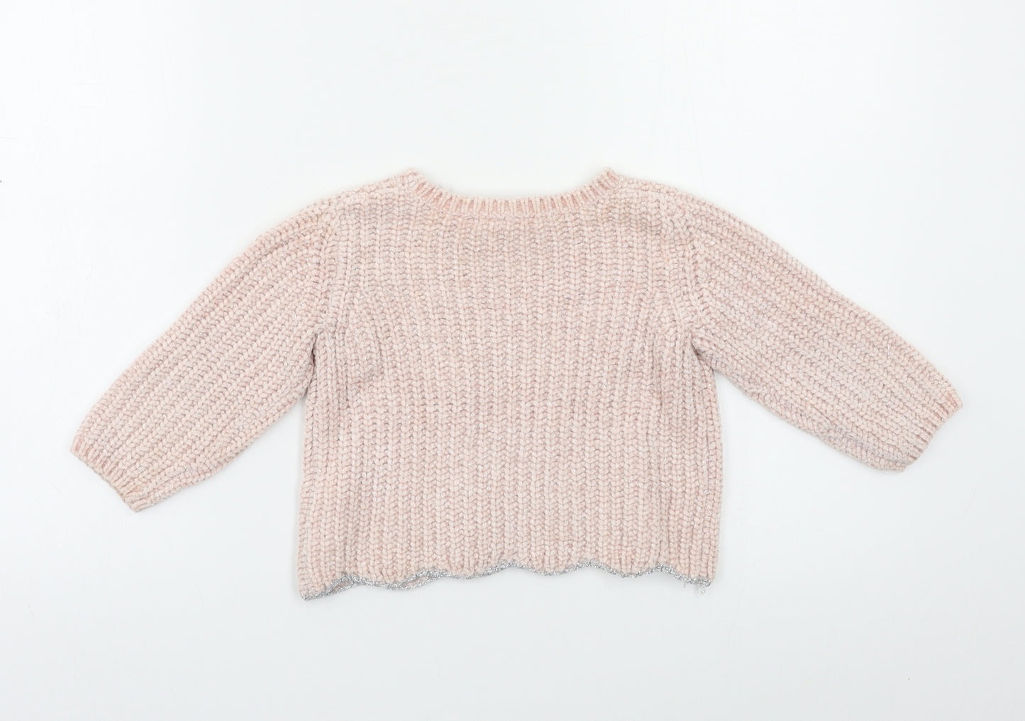 F&F Girls Pink   Pullover Jumper Size 2 Years