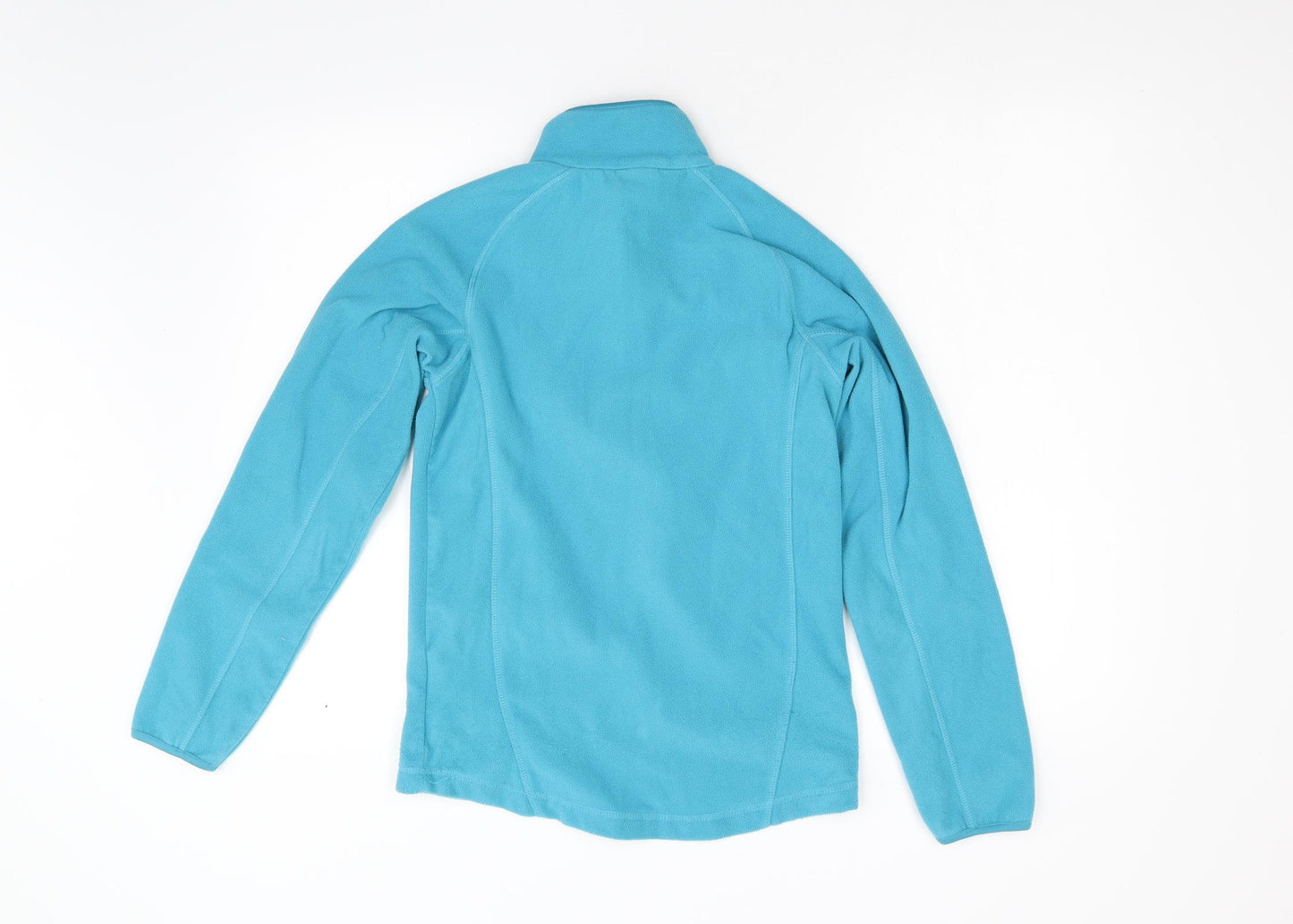 Blue Mountain Womens Blue  Fleece Henley Jumper Size S