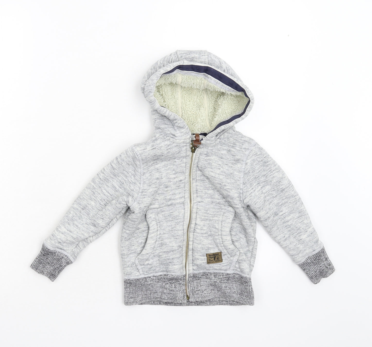 NEXT Boys Grey   Full Zip Hoodie Size 3 Years
