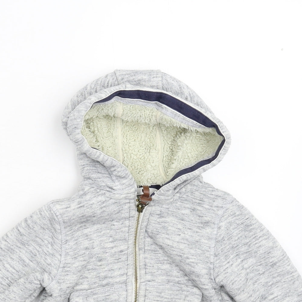 NEXT Boys Grey   Full Zip Hoodie Size 3 Years