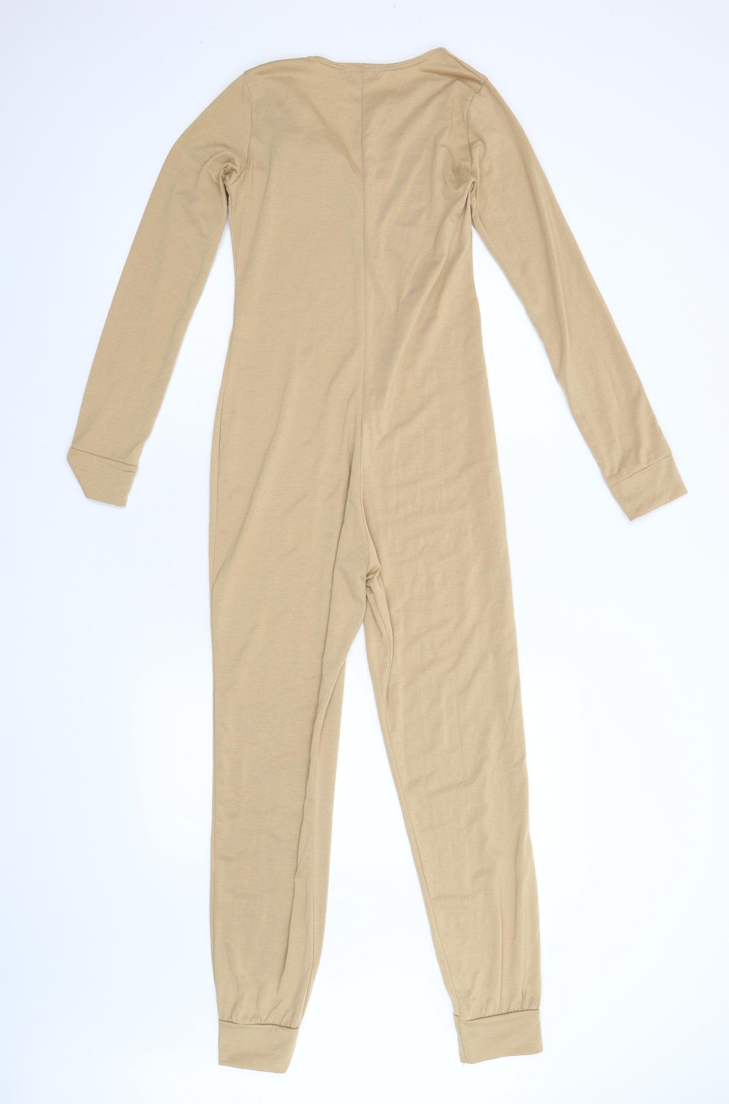 Pretty Little Thing Womens Beige   Jumpsuit One-Piece Size 10