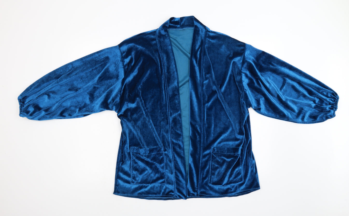 Preworn Womens Blue  Velvet Jacket  Size L