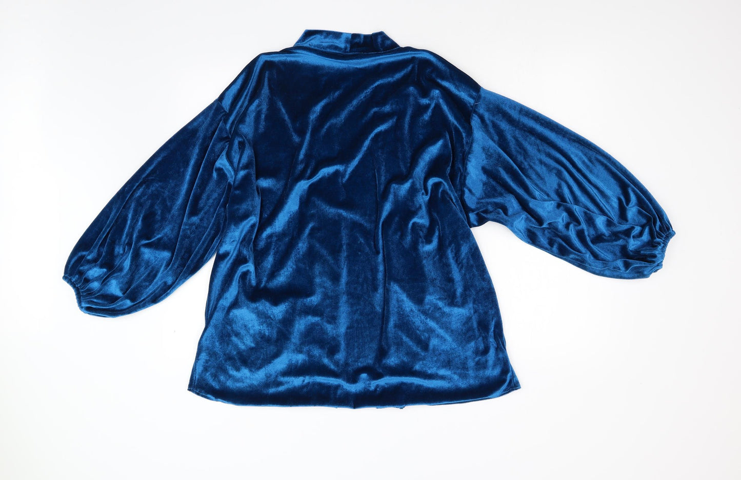 Preworn Womens Blue  Velvet Jacket  Size L