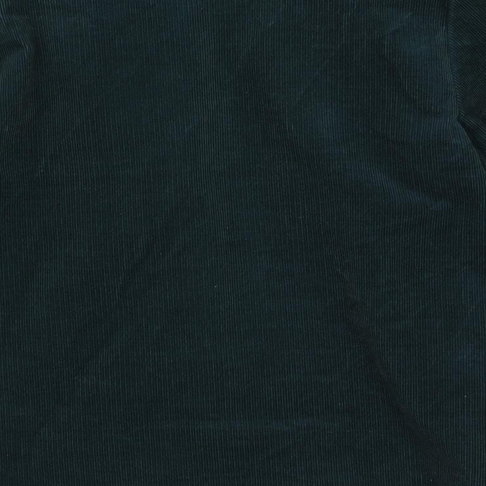 Preworn Womens Green  Corduroy Jacket Blazer Size 12