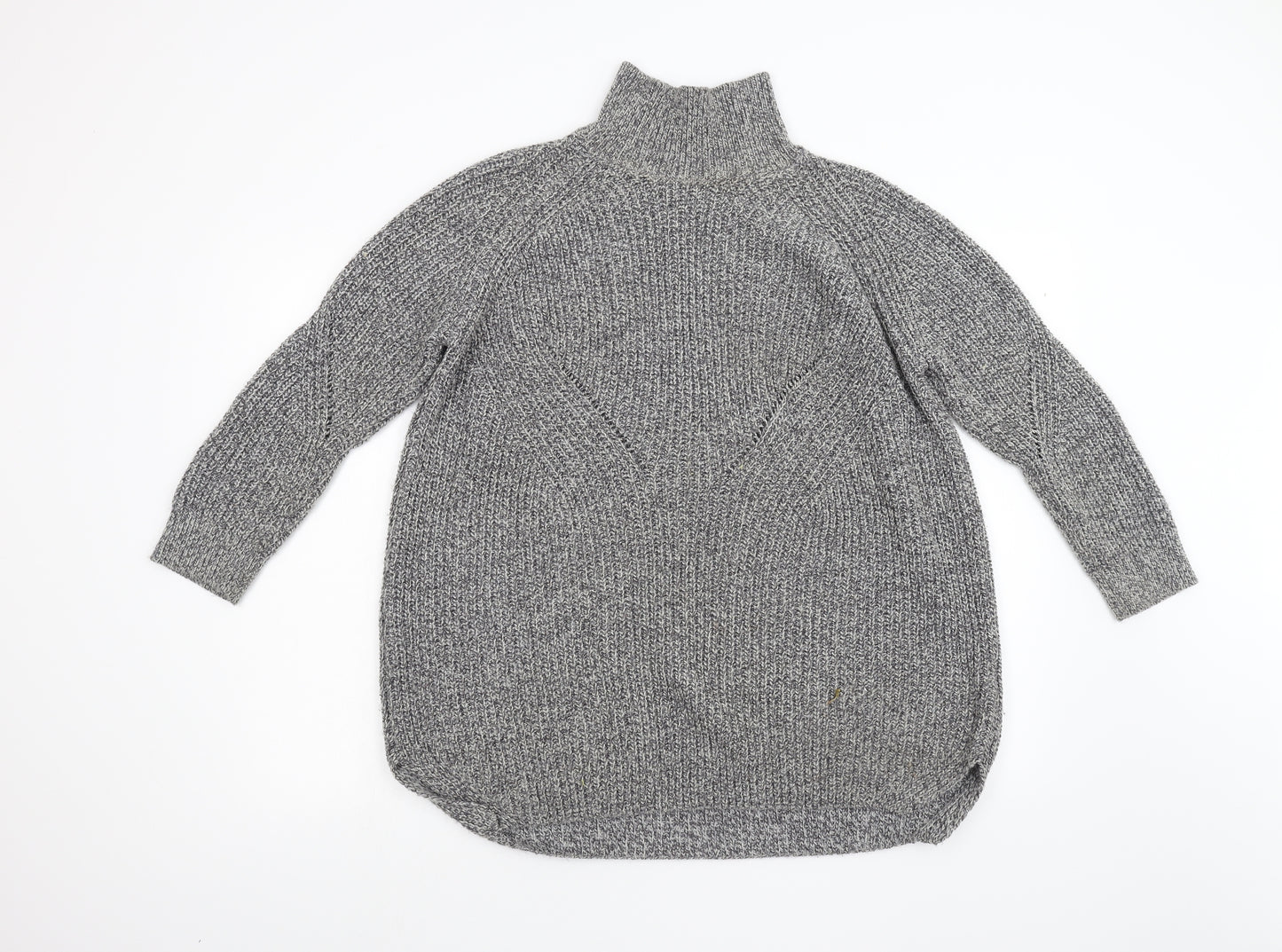 Topshop Womens Grey  Knit Pullover Jumper Size 10