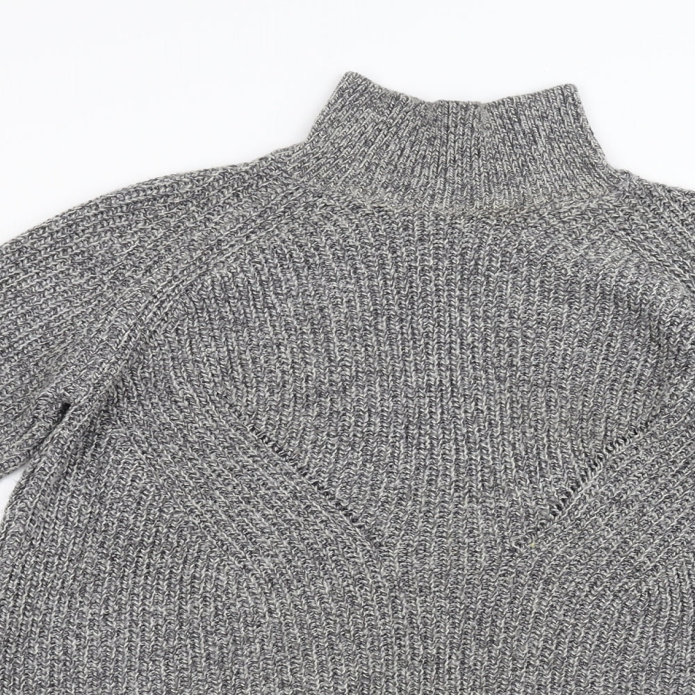 Topshop Womens Grey  Knit Pullover Jumper Size 10